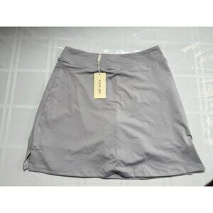 Ekouaer Double Layered Pull-On Skort W/ Stretch Active Athletic Woman’s Small